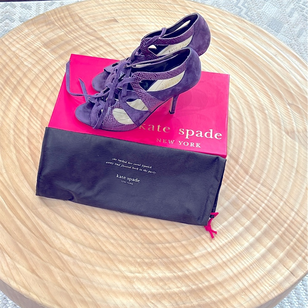 Kate Spade Purple Strappy Heels